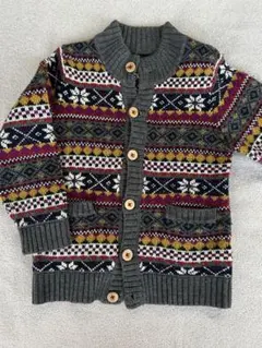 マザウェイズ　ノルディック柄カーディガン 110cm