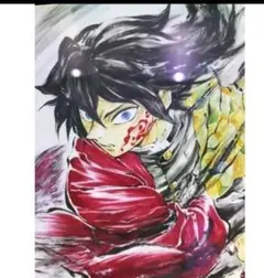 鬼滅の刃 キャラクターデザイン・松島晃 描き下ろし 冨岡義勇 誕生日記念ボード