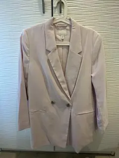 H&M薄いピンク テーラードジャケットSサイズ