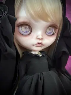 カスタムアイシードール ブラックゴシック カスタムドール アイシードール ブラックヘア フルセット - メルカリ