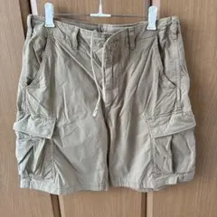 ユニクロ　ベージュ カーゴショートパンツ　メンズ