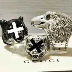 GUCCI グッチ フォレスト アンガー イーグル ストーン リング - メルカリ