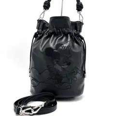 【極美品】TK takeo kikuchi FANTASIA 巾着 バッグ 黒