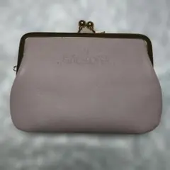 ピンク系統 本革 がま口 財布 新品未使用 コインケース カード入れ