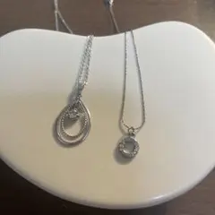 シルバー ネックレスセット 2点