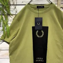 新品✨FRED PERRY M3664 ブロックプリント月桂樹Lサイズ UK