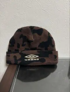 激レア 90s UMBRO ニット帽 ビーニー 古着 迷彩 Y2K