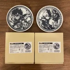 僕のヒーローアカデミア　水墨画　豆皿　緑谷出久　轟焦凍