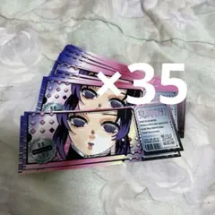 鬼滅の刃 胡蝶しのぶ チケット風ステッカー 複数枚セット