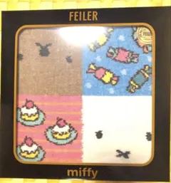 新品】FEILERミッフィー フリースハンカチ 25cm