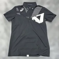 asics 黒 ポロシャツ XS