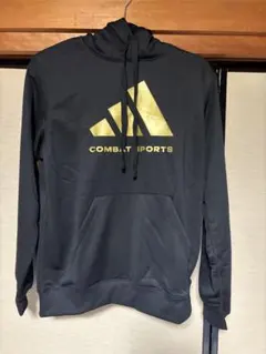 adidas ブラック/ゴールド パーカー Lサイズ