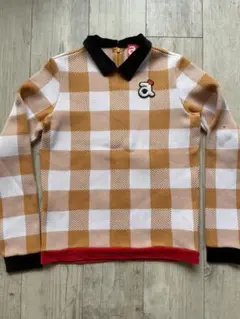 アルチビオ チェック柄ニットセーター レディース ゴルフウェア