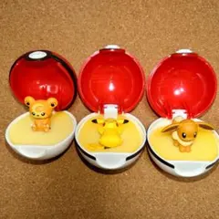 ポケモン　ガチャ　指輪　ピカチュウ・イーブイ・ヒメグマ　3点セット