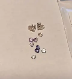 ハート型クリスタル 10個セット