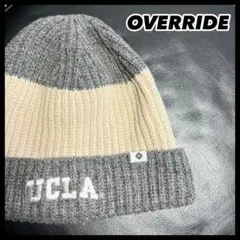 OVERRIDE 日本製　UCLA ニット帽　ビーニー　ウール　カレッジ　大学