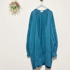 アースミュージックアンドエコロジ 【F】 オープンフロントカーディガン グリーン