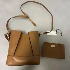 Gianni Notaro ブラウン ショルダーバッグ