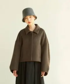 SNIDELウールブレンドショートコート