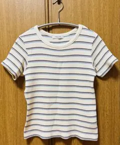 FREAK'S STORE ボーダー 半袖 Tシャツ リブ
