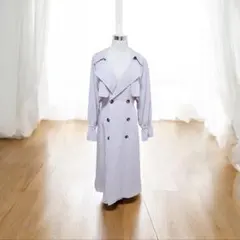 MERCURYDUO 薄紫 トレンチコート ダブルブレスト サイズM