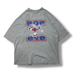 POPEYE ポパイ プリントTシャツ グレー スケート Fのサムネイル