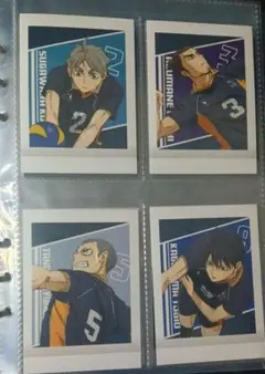 ハイキュー/パシャこれ7枚まとめ売り 菅原、東峰、田中、影山、日向、月島、山口