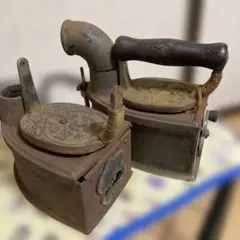Vintage Iron Set 昭和家電＋炭火アイロン／アンティーク 古道具