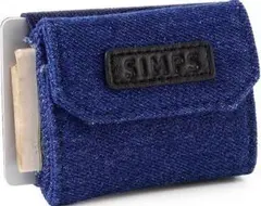 極小財布 インディゴデニム　財布　ミニマリスト　キャッシュレス　風水　金運