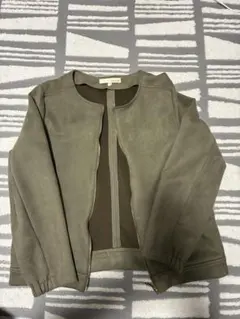 pink adobe ノーカラージャケット Mサイズ オリーブ