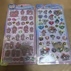 うるちゅる　シール　モンチッチ　パワーパフガールズ