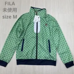 ■ 未使用 FILA フィラ 総柄 ジップ ナイロン ブルゾン ゴルフ テニス