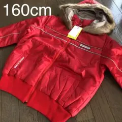 新品♥可愛い綿入りリバーシブルアウター ジャンパー 160cm 赤 ベージュ