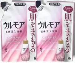 ウルモア 高保湿入浴液 つめかえ用 480mL×2 クリーミーローズ