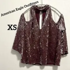 American Eagle Outfitters ベルベットオフショルダーXS