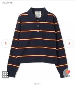 アンスクリア　INSCRIRE ポロシャツ　ボーダー　新品 INSCRIRE（アンスクリア）の「【INSCRIRE /アンスクリア】Border BIG