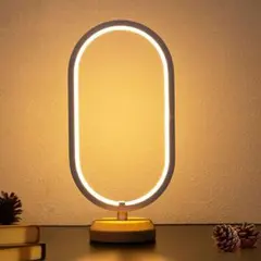 LED 木製 デスク ランプ ベッドサイド ナイトライト 調光可能 LED 照明のサムネイル