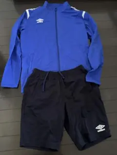 umbro アンブロ ジャージ上下セット セットアップ ブルー×ネイビー