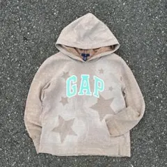 GAP ブラウン 星柄 リメイク パーカー swag y2k M