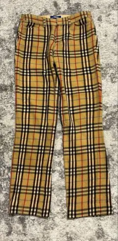 BURBERRY LONDON BLUE LABEL チェック　パンツ　36