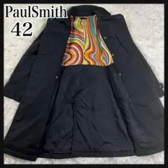 ✨美品✨PaulSmith Black トレンチコート　マルチカラー　ベルト付き
