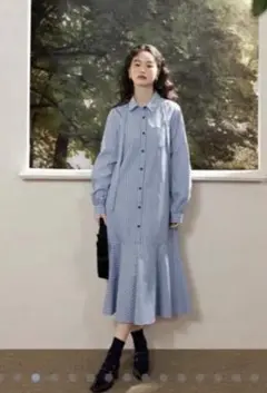 デザインシャツワンピース　KUOSE