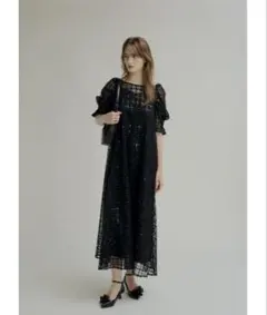 リルアー LE'RURE Kirakira check onepiece M - メルカリ