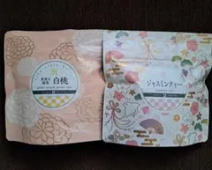 【値下げ】喜久水庵　お茶の井ケ田　ジャスミンティー　果実な緑茶（白桃）２袋セットのサムネイル