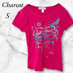 チャコット バトントワリングTシャツ S ビビットピンクのサムネイル