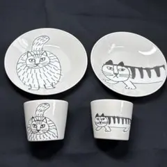 Lisa Larson リサラーソン　ペアランチセットスケッチネコ umakaのサムネイル
