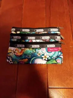 LeSportsac カラフル花柄ポーチセット