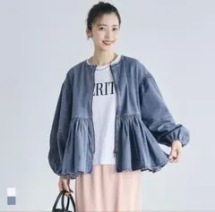 coca デニムギャザージャケット　アウター　コカ