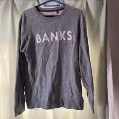 BANKS グレー スウェット Mサイズのサムネイル