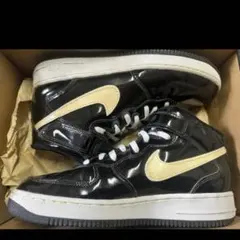 1996 NIKE AIR FORCE 1 MID SC 黒エナメル US10